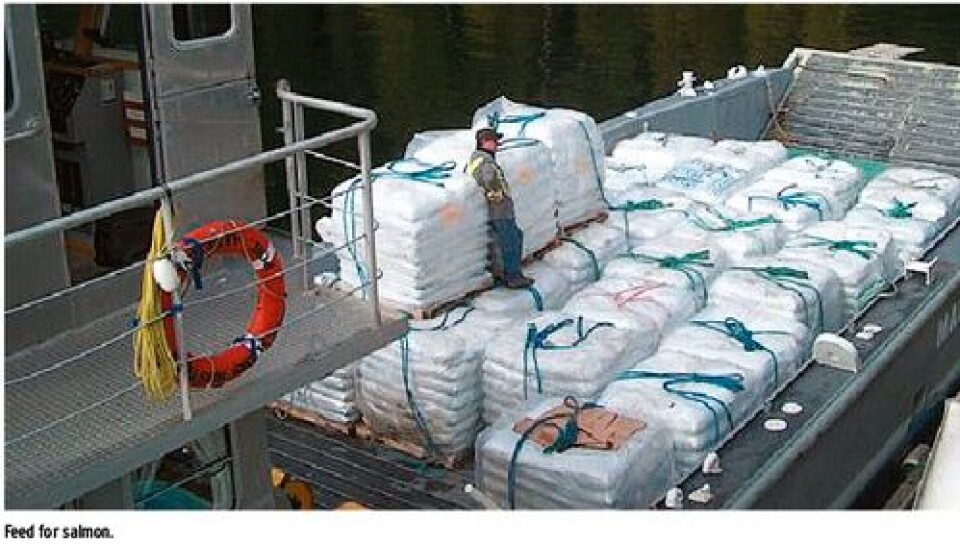 NORWAY - More than 70 per cent of Norwegian salmon feed now plant based