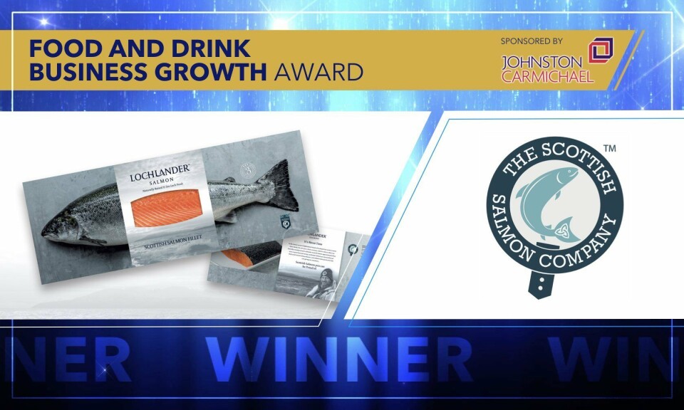One of three awards won by SSC in Inverness on Friday. Photo: HIFAD / Twitter.
