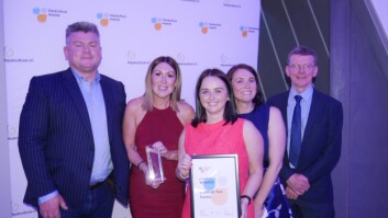SSF head of human resources Tracy Bryant-Shaw, second from left, and HR team members Emma Leyden, centre, and Clare Scott collect the Diversity prize from Don Fowler, left,, and Robin Shields of SAIC, which sponsored the category. Click on image to enlarge. Photo: FFE. SSF head of human resources Tracy Bryant-Shaw, second from left, and HR team members Emma Leyden, centre, and Clare Scott collect the Diversity prize from Don Fowler, left,, and Robin Shields of SAIC, which sponsored the category. Click on image to enlarge. Photo: FFE.