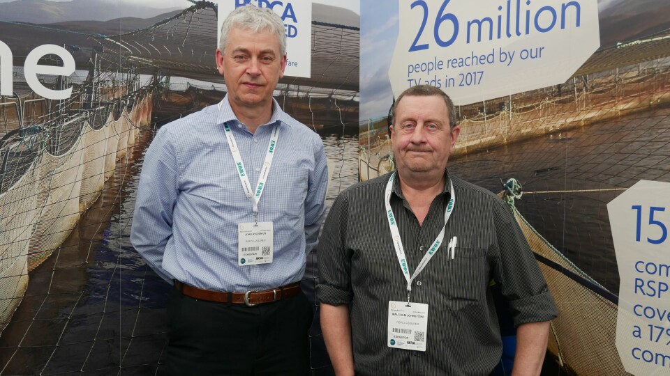 John Avizienius, left, and Malcolm Johnstone wanted the chance to speak at Holyrood's salmon inquiries. Photo: FFE