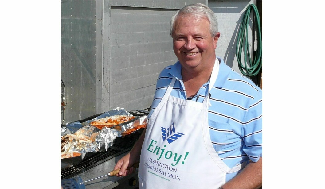 The late Dan Swecker. One of Swecker’s most effective lobbying efforts was the orchestration of a salmon barbecue where, armed with high-quality farmed salmon from WFGA members, “Dan would put on his chef’s apron and cook salmon the way it should be cooked