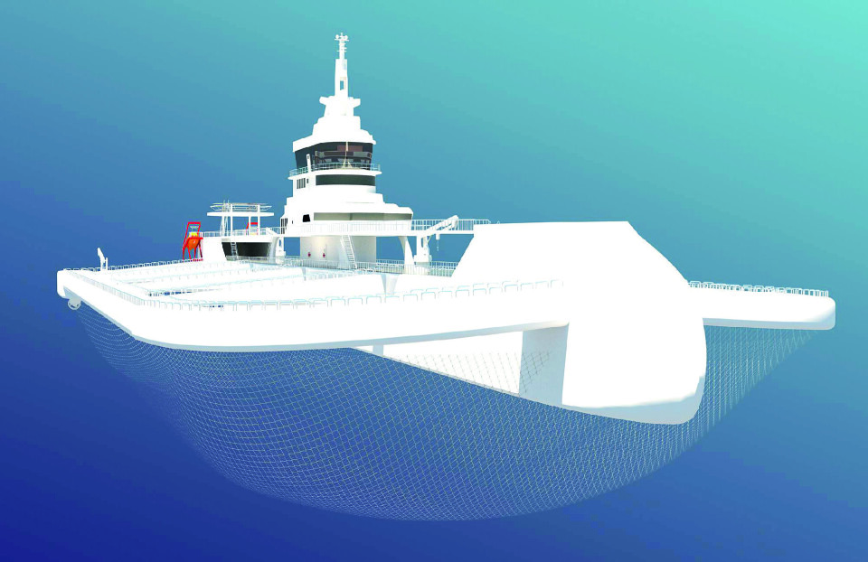 The vessel has an approximate production capacity of 3,900 tonnes of fish. Image: Oatech.