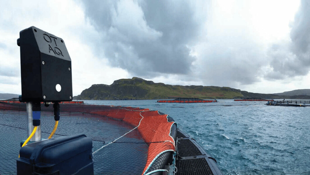 OTAQ's acoustic seal deterrent has been widely used in Scotland but fish farmers have discontinued use of ADDs as they wait for Scottish government guidance on what technology can now be used. Photo: OTAQ.