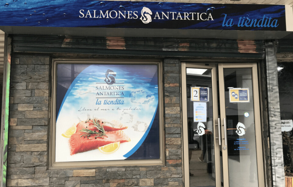 A Salmones Antártica shop in Chile. The Japanese-owned fish farmer is to use equipment from UK company OTAQ to monitor water conditions.