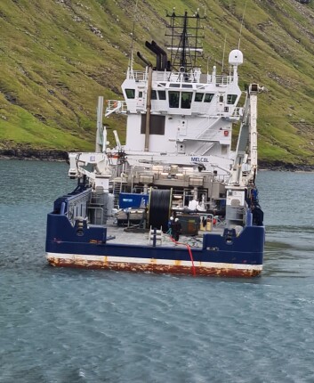 The 5.6km cable being laid by JT electric for Bakkafrost. Click on image to enlarge. Photo: JT electric. The 5.6km cable being laid by JT electric for Bakkafrost. Click on image to enlarge. Photo: JT electric.