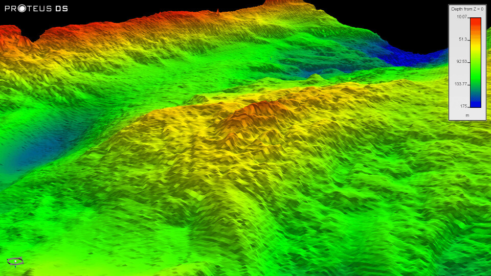 A bathymetry input into the seabed attachment strategy. The other key inputs are seabed character and sub-bottom profile. Photo: AquaMoor