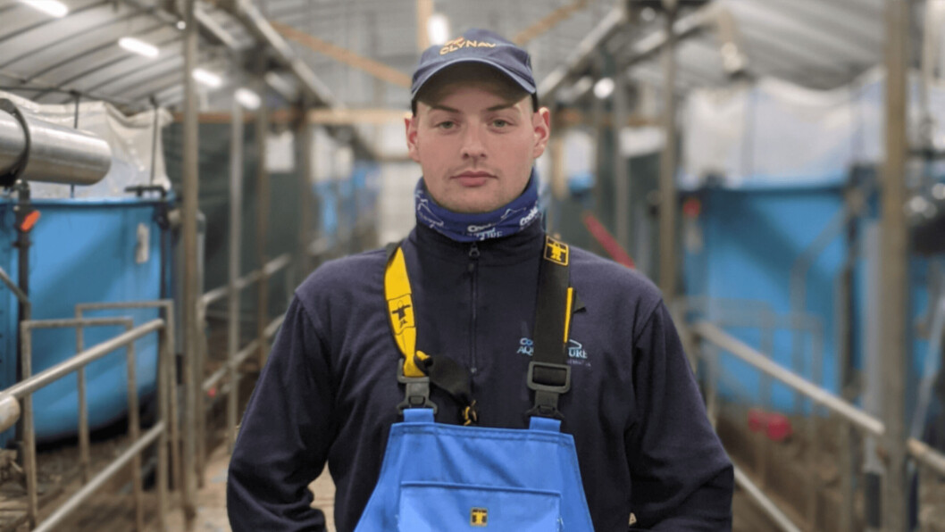 Cooke Aquaculture freshwater technician Callum Duggan is among 21 ALBAS finalists. Photo: Cooke / Lantra. Cooke Aquaculture freshwater technician Callum Duggan is among 21 ALBAS finalists. Photo: Cooke / Lantra.