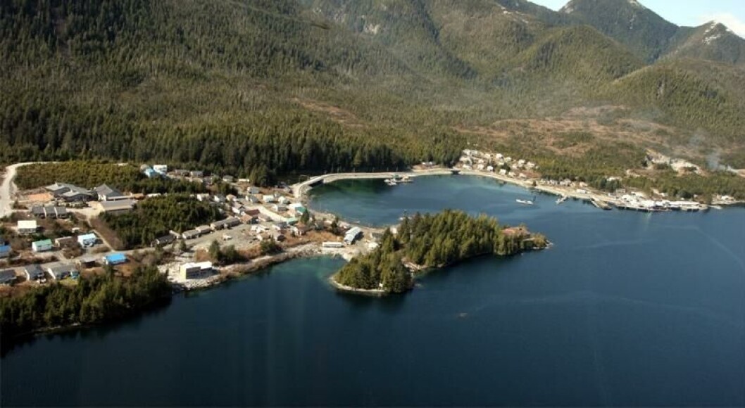Aerial view of the community of Klemtu located on Swindle Island, BC. Image: Doug Neasloss. Aerial view of the community of Klemtu located on Swindle Island, BC. Image: Doug Neasloss.