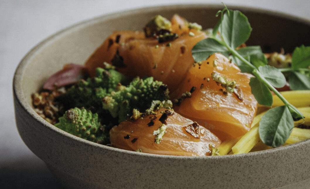 Verlasso says the astaxanthin in salmon can reduce inflammation from sunburn and block cell damage from UV rays. Photo: Verlasso. Verlasso says the astaxanthin in salmon can reduce inflammation from sunburn and block cell damage from UV rays. Photo: Verlasso.