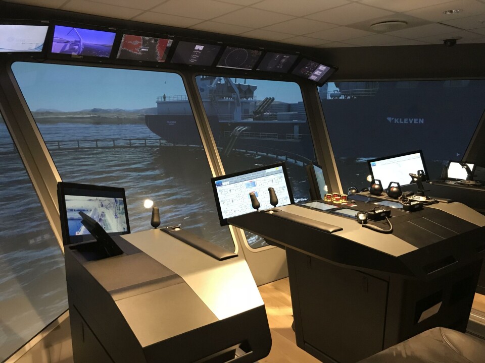 The wellboat simulator gives trainees the chance to learn from their mistakes without damaging real fish. Photo: MMC
