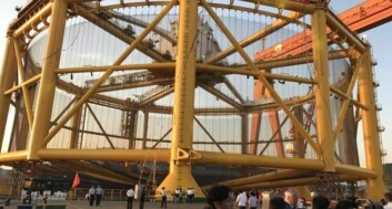 Ocean Farm 1 was handed over at Qingdao City shipyard in China's Shandong Province in June. Ocean Farm 1 was handed over at Qingdao City shipyard in China's Shandong Province in June.
