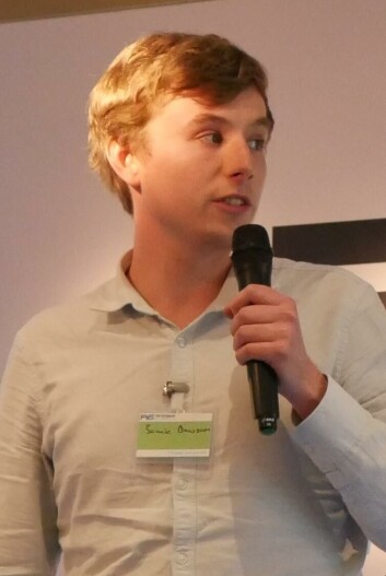 Jamie Dawson updated delegates on Benchmark's CleanTreat system. Photo: FFE. Jamie Dawson updated delegates on Benchmark's CleanTreat system. Photo: FFE.