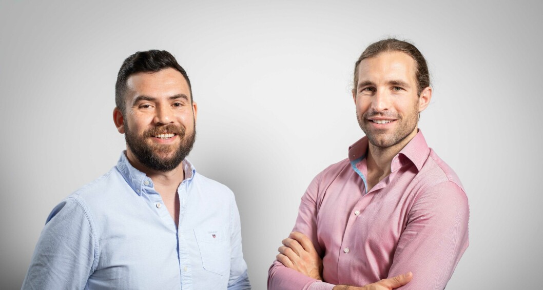 Allan Cannon and Kevin Quillen from R3-IoT, which is developing improved connectivity and data collection for Scottish fish farming. Photo: R3-IoT. Allan Cannon and Kevin Quillen from R3-IoT, which is developing improved connectivity and data collection for Scottish fish farming. Photo: R3-IoT.
