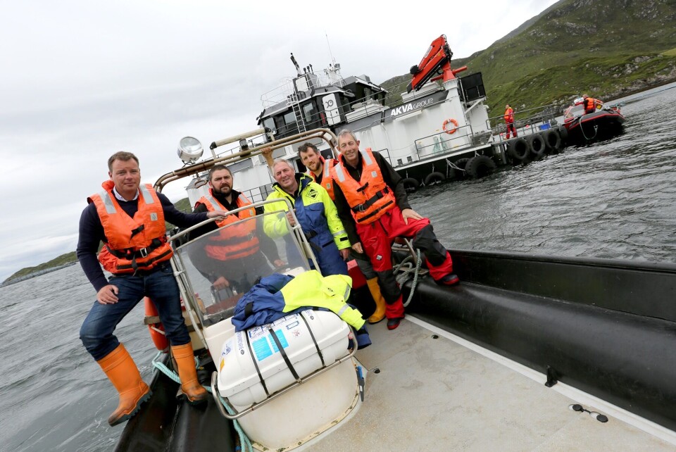 The 450-tonne capacity barge will be the biggest deployed in Scotland to date. Image by Marine Harvest Scotland.