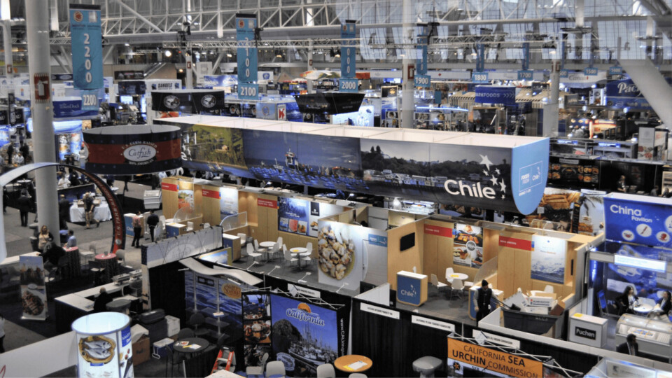 A photo from a previous edition of Seafood Expo North America in Boston. The 2021 edition has been cancelled.