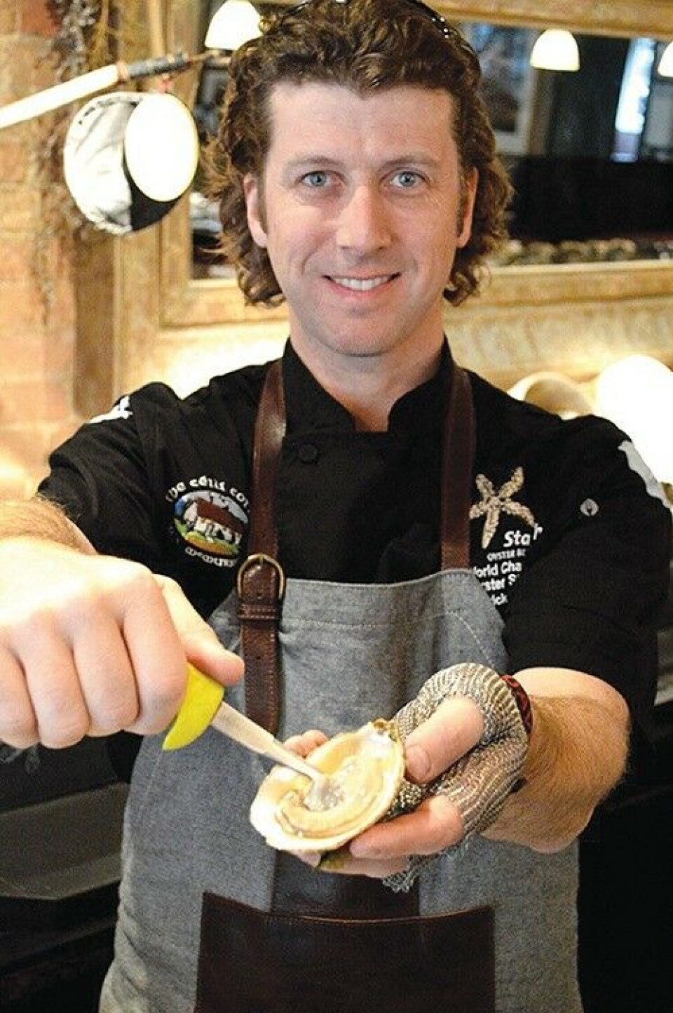 Oyster shucker Patrick McMurray