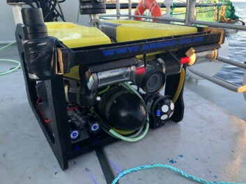 Nortek's DVL1000, bottom right, installed on the Artifex net inspection ROV. Click on image to enlarge. Photo: SINTEF Ocean AS.
