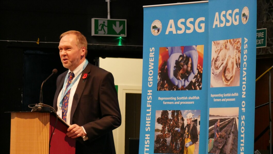 ASSG executive director Nick Lake speaking at last year's conference. The annual event presents