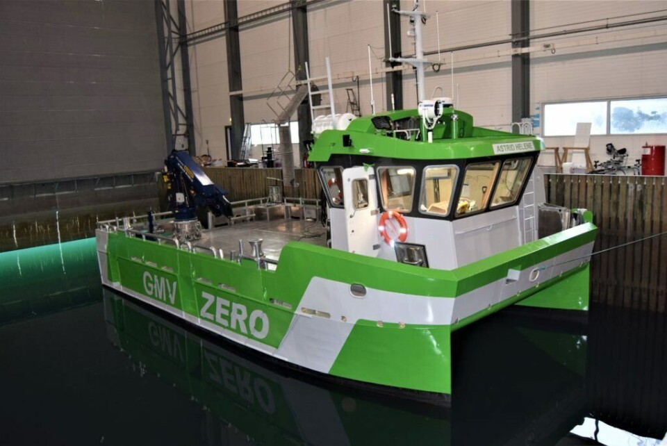 The electric boat Astrid Helene, named after GMV chief executive Bård Meek-Hansen's mother. Photo: GMV.