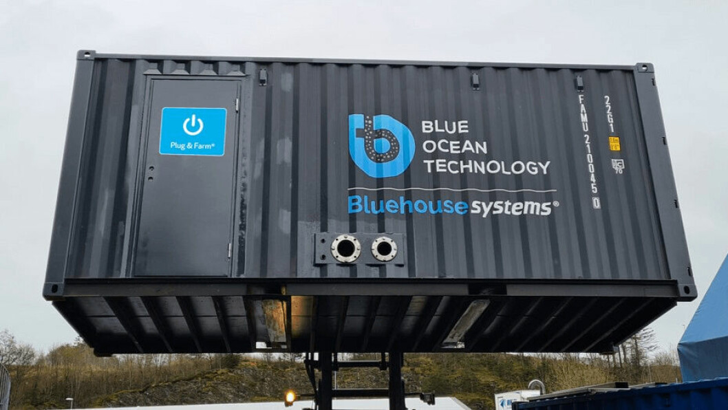 Blue Ocean Technology will deliver a Plug & Farm containerised treatment unit to Purecod. Photo: Blue Ocean Technology.