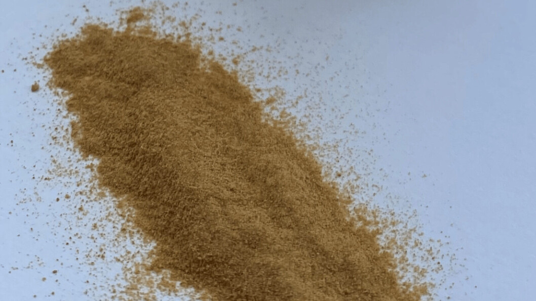 Hydrolysed yeast derived from spruce sugar and ready for addition to feed formulations. Photo: Lallemand. Hydrolysed yeast derived from spruce sugar and ready for addition to feed formulations. Photo: Lallemand.