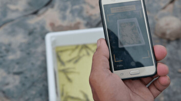 XpertSea's phone app generates faster and more accurate sampling data than a weight scale, the company says. Photo: XpertSea. XpertSea's phone app generates faster and more accurate sampling data than a weight scale, the company says. Photo: XpertSea.