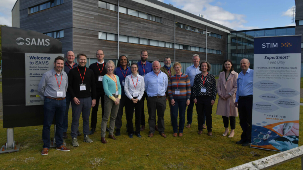 Speakers at the STIM-organised RAS event at SAMS, Dunstaffnage. Photo: STIM. Speakers at the STIM-organised RAS event at SAMS, Dunstaffnage. Photo: STIM.