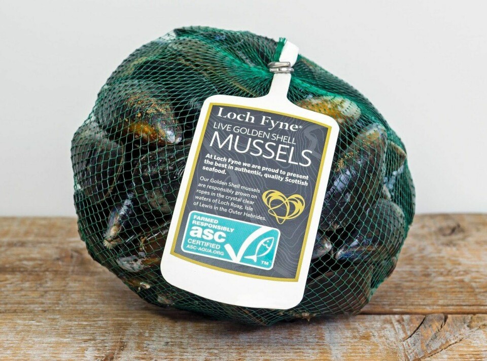The company's Isle of Lewis-grown mussels are ASC-accredited.