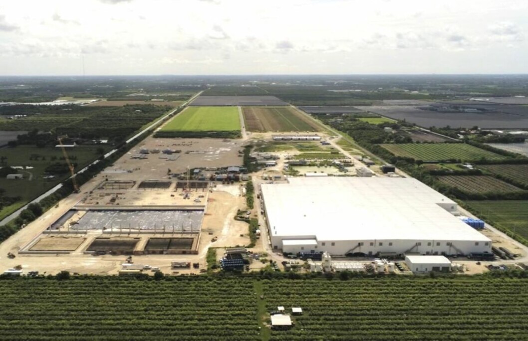 Atlantic Sapphire's Bluehouse facility pictured in 2021. Construction work on expanding the facility is ongoing. Photo: Atlantic Sapphire. Atlantic Sapphire's Bluehouse facility pictured in 2021. Construction work on expanding the facility is ongoing. Photo: Atlantic Sapphire.