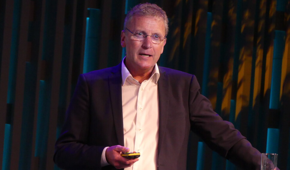 Andreas Kvame outlines Grieg's plans for Newfoundland at a business event in Norway.