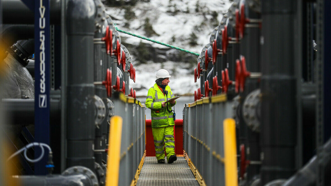 On board a CleanTreat vessel in Norway. Transfer of treatment water to the vessels is now faster, boosting efficiency.