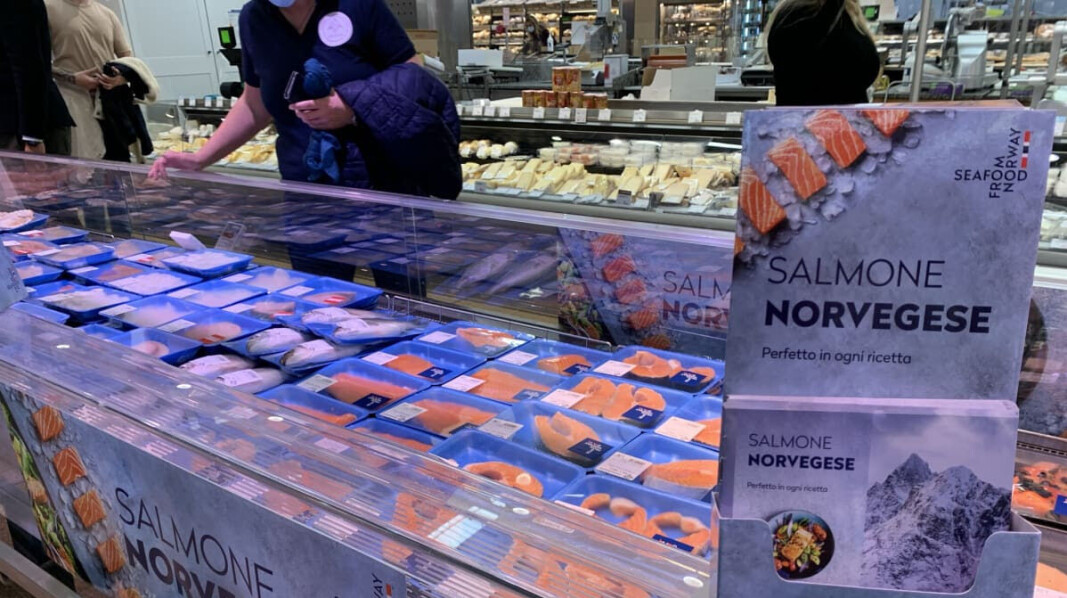 Norway exported 133,105 tonnes of salmon to a value of NOK 10.6 billion in October. Norway exported 133,105 tonnes of salmon to a value of NOK 10.6 billion in October.