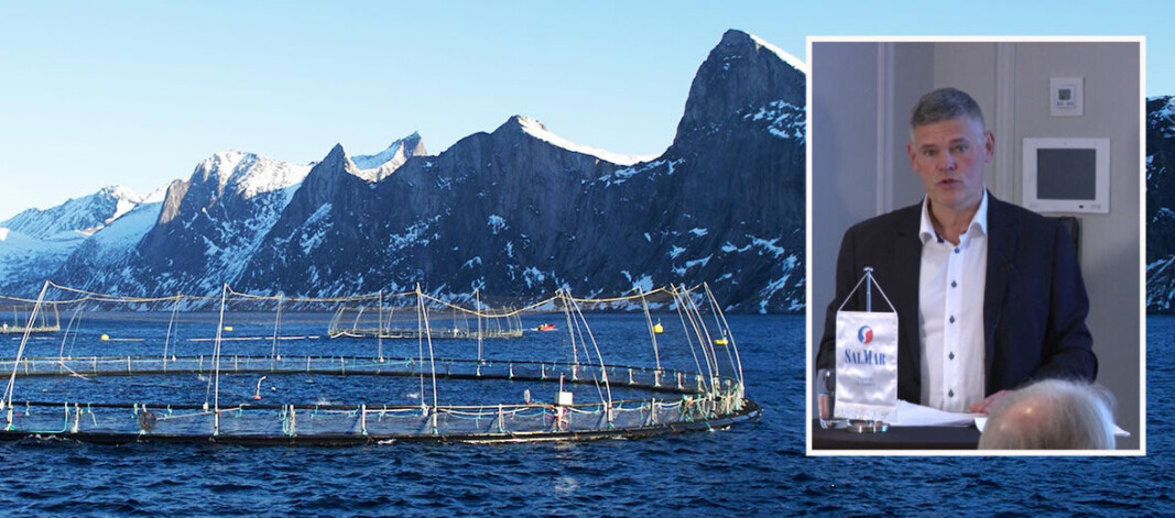 SalMar chief executive Frode Arnsten reported strong results for the company's Norway operations. SalMar chief executive Frode Arnsten reported strong results for the company's Norway operations.