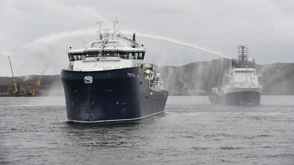 The arrival of the Ronja Star, left, has been a boon for Bakkafrost Scotland.