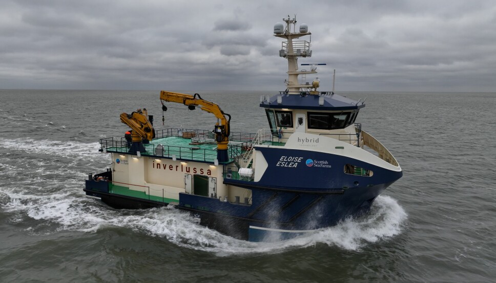 The Eloise Eslea pictured during sea trials. The vessel is 'a fantastic addition to our fleet', said Inverlussa Marine Services managing director Ben Wilson.