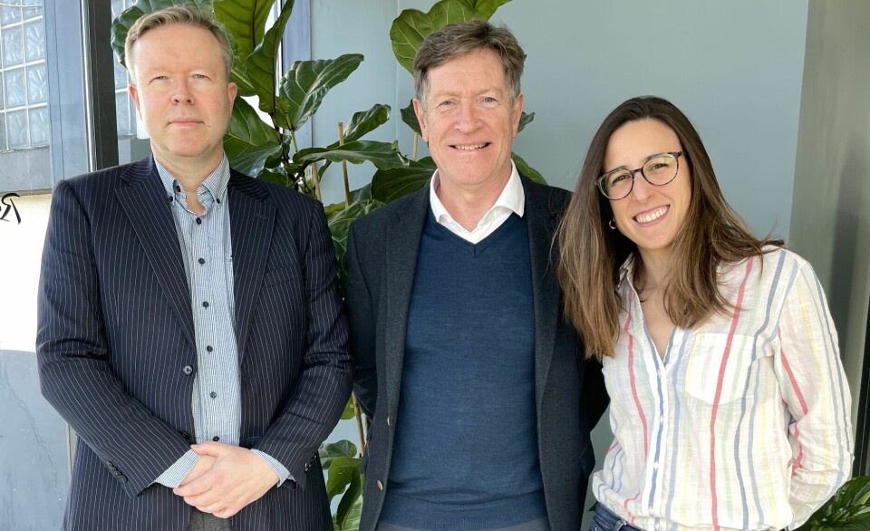 From left: PatoGen CEO Jørn Ulheim, Dr Hamish Rodger, and Dr Ana Herrero.