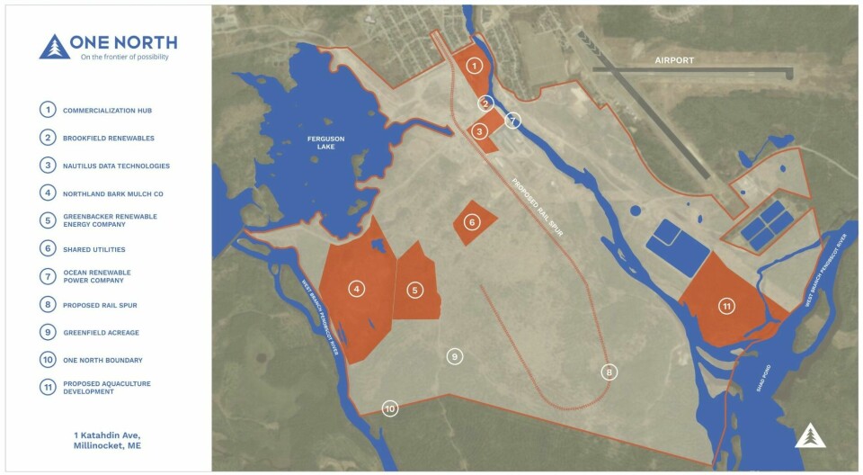 A map of the 1,400-acre One North site and the location of some of the tenants.