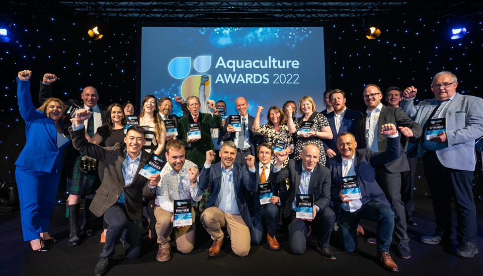 Winners of the Aquaculture Awards 2022, which were held during Aquaculture UK in Aviemore.