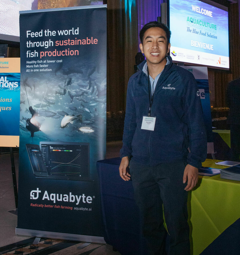 Bryton Shang, chief executive of aquaculture technology firm Aquabyte, which uses artificial intelligence and machine learning to improve fish farming.