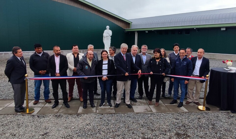 Salmones Austral's smolt facility was officially opened on Friday.