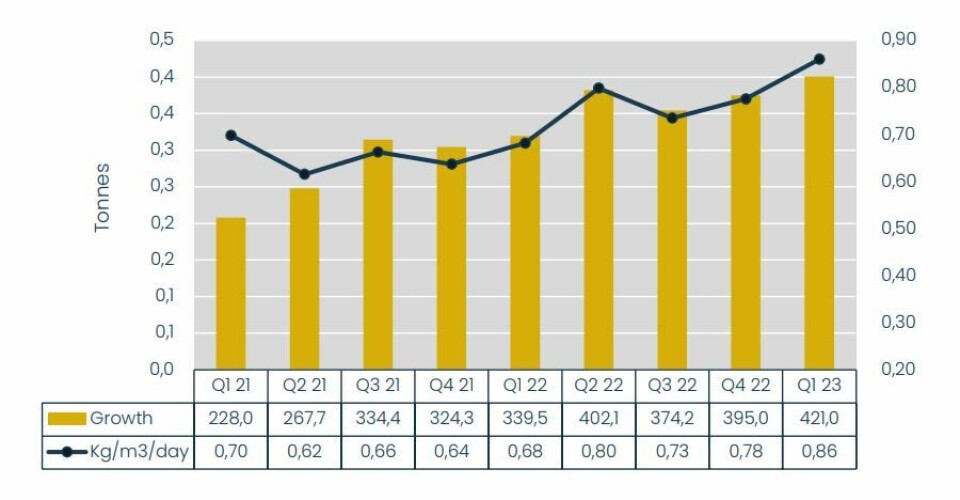 Improved fish growth is helping Kingfish on its path to profitability.