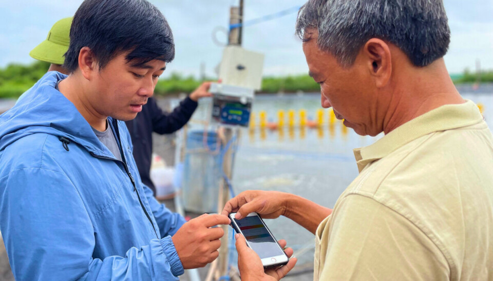 Tepbac supplies hardware and a mobile app to Vietnamese shrimp farmers.