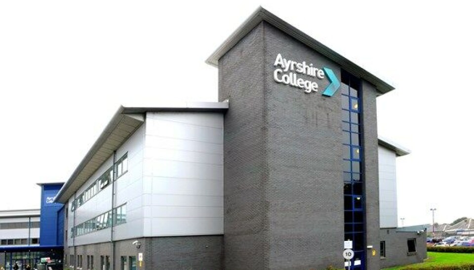 Ayrshire College's Kilwinning Campus, just a few miles from a site where salmon farmer Bakkafrost Scotland hopes to develop a post-smolt facility. The college and US company Life Diagnostics have become the latest members of SAIC.