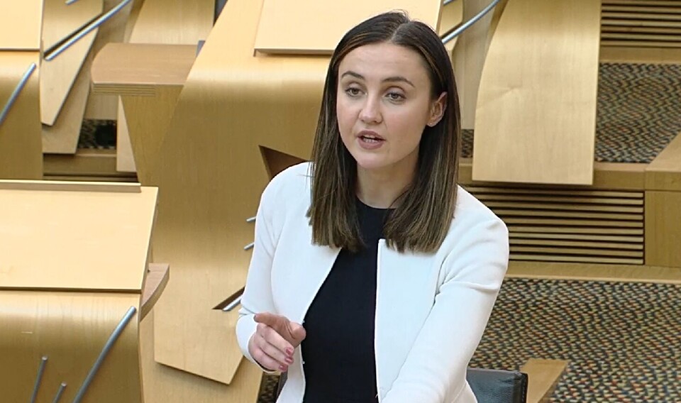 Màiri McAllan pictured at Holyrood. Environment heads from Scottish Sea Farms and Cooke Aquaculture Scotland attended a meeting held by the minister in Kirkwall on Wednesday.