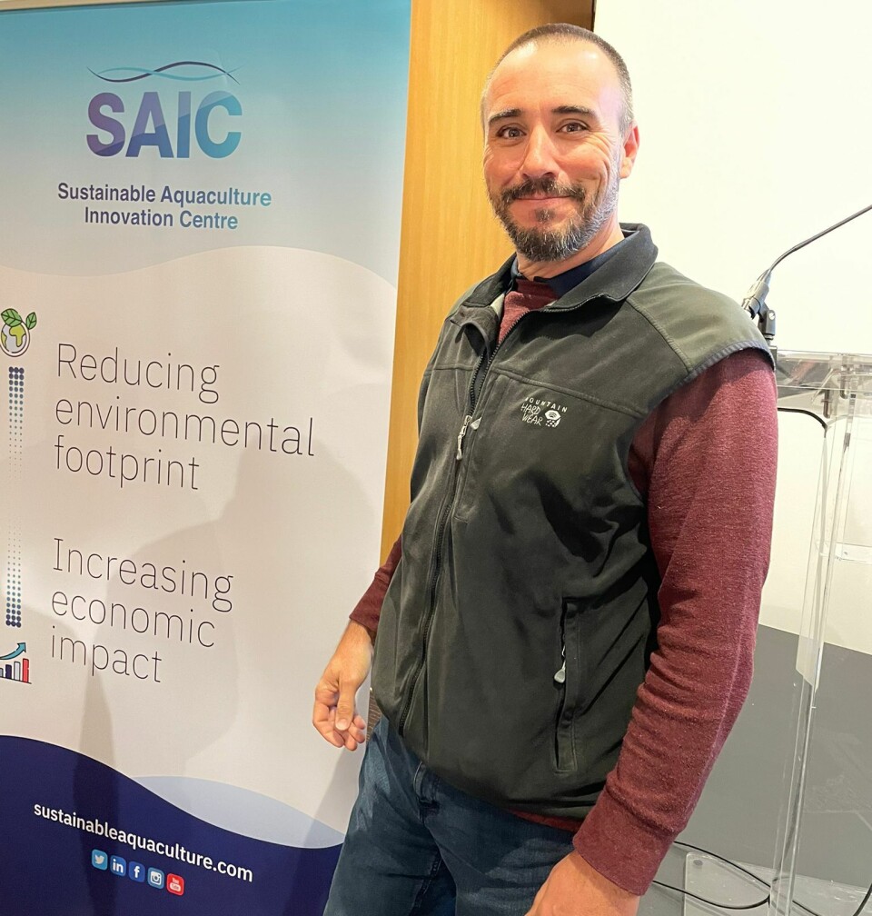 ECI’s chief commercial officer John Pennell spoke at a summit organised by Scotland’s Sustainable Aquaculture Innovation Centre (SAIC) in Glasgow in May.