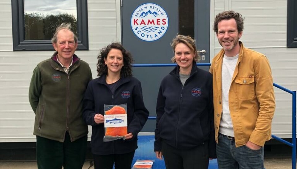 From left: Kames chair Stuart Cannon; Rural Affairs Secretary Mairi Gougeon; Kames marketing and communications manager Cate Cannon; and managing director Andrew Cannon.