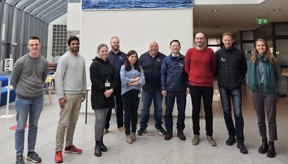 Benchmark's Reproductive Technologies team and vollaborators. From left: Stefan Eggertsson (Benchmark), Irfan Ahmad Bhat and Milena Dubiel (both University of Iceland), Ólafur Kristjánsson, Nahal Eskafi, Eduardo Rodriguez, Zhiqiang Zeng, Diego Crespo and Ross Houston (all Benchmark), and Emma Walker (IP Pragmatics).