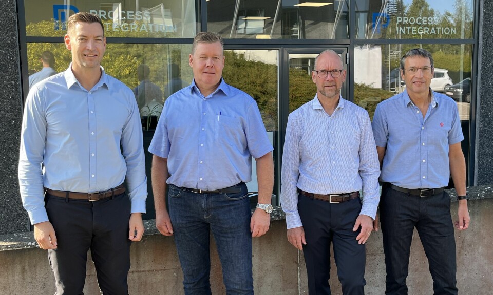 From left: Lars Johansen, Niels Malling Laursen, Kurt Olsen and Sti Løvgreen, of Process Integration.