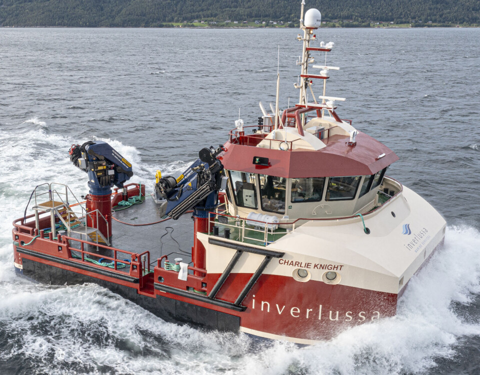 Like the Isaac Eslea, the Charlie Knight is a hybrid power vessel that reduces fuel use and emissions.