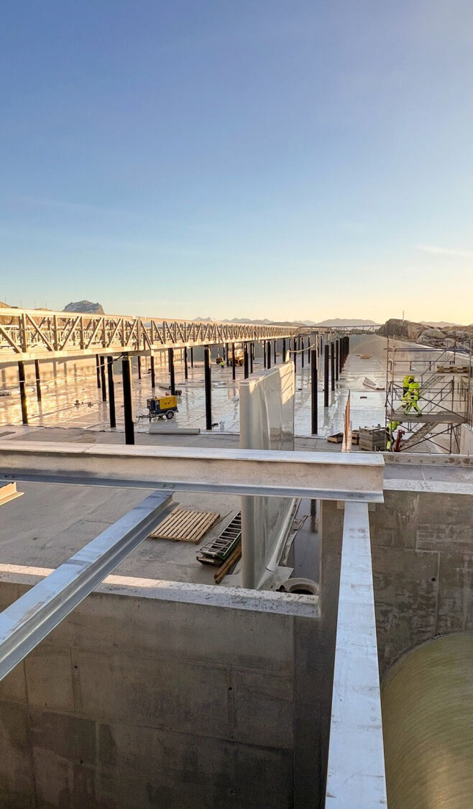 Construction work in the third quarter.